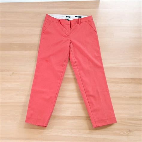 J Crew Factory Pants Jumpsuits Jcrew Coral Pink City Fit Skimmer