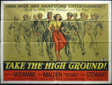 Take The High Ground Poster, UK Quad, 1953