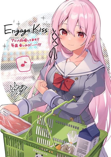 【情報】動畫《engage Kiss》釋出開播前 7 天聲援插圖！ Engage Kiss 哈啦板 巴哈姆特