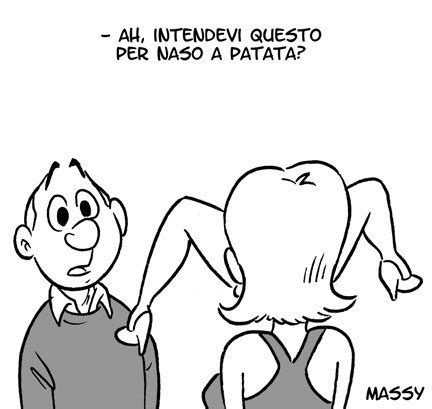 Ah Intendevi Questo Per Naso A Patata Facciabuco