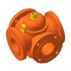 Кран битумный четырехходовой Ду80 - Чертежи, 3D Модели, Проекты ...