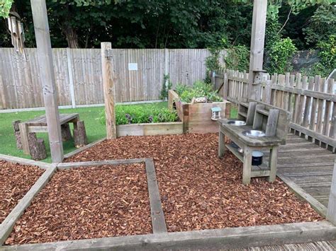 bark chippings add natural play area  surrey nursery mcm se