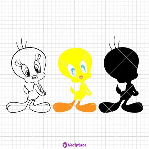 Tweety Bird Svg Cut File Cricut Png Vector Vectplace