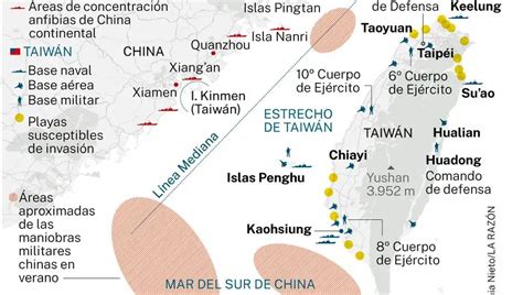 34 Aviones De Combate Y Nueve Buques Del Ejército De China Taiwán