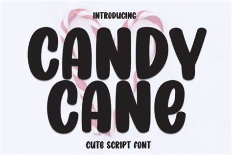 Candy Cane Font By Andikastudio · Creative Fabrica