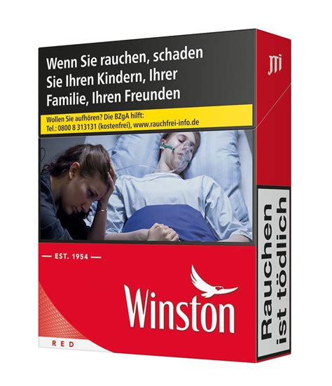 Zigarrenhaus Sturm Winston Red L Box Zigaretten Tabak Kautabak