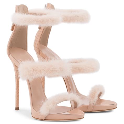 Włoskie Szpilki z Futerkiem Nude Zanotti Lux 40 7299902187 oficjalne archiwum Allegro