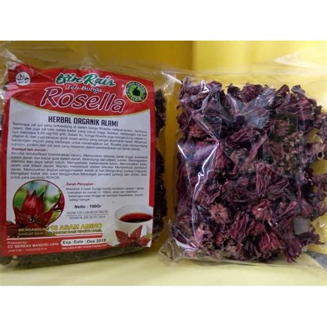 Jual Teh Bunga Rosella Merah Gram Teh Rosela Merah Rebus