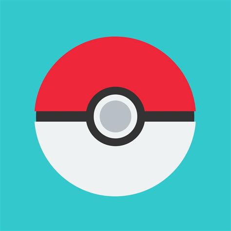 Pokeball play vector icon. 10574353 Vector Art at Vecteezy