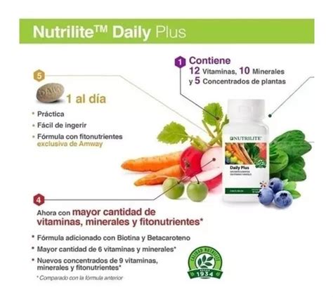 Daily Plus Multivitaminico Nutrilite X Comprimidos En Venta En