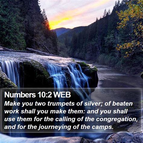 Numbers 10 2 WEB Scriptures Images