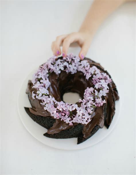 Chocolate Cake with Flowers | Handmade Charlotte