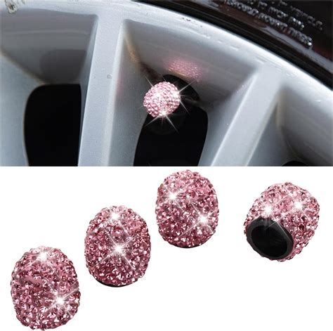 Amazon Osilly Bling Car Tire Valve Stem Caps Pcs Crystal