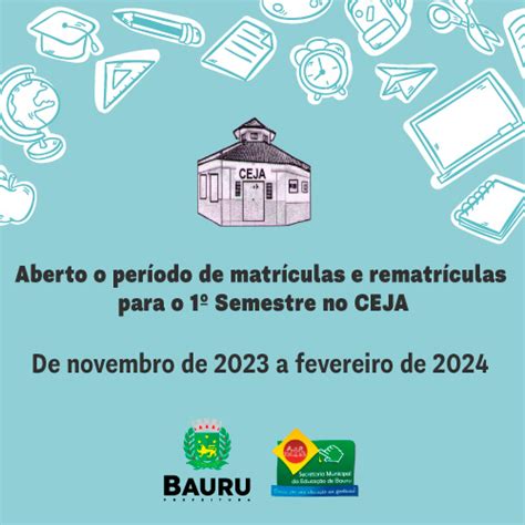 Ceja Abre Período De Matrículas Para O Primeiro Semestre De 2024