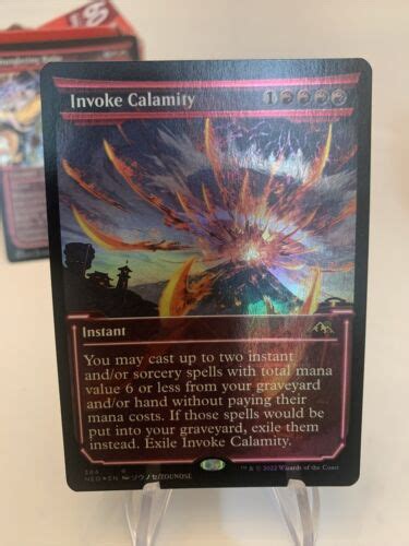 Invoke Calamity Showcase 384 Rare Kamigawa Neon Dynasty Neo Mtg Ebay