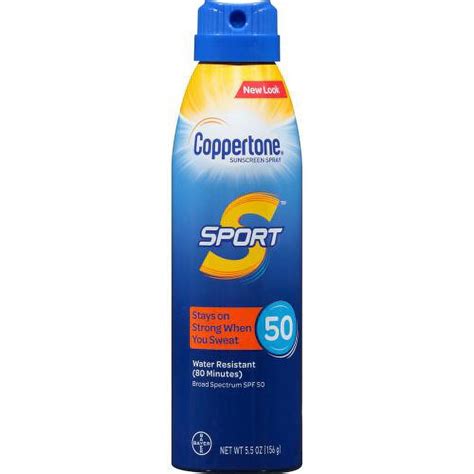 Coppertone Sport Sunscreen Continuous Spray Broad Spectrum SPF 50