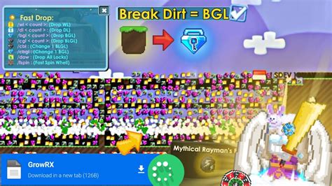 BREAK DIRT BGL FREE RAYMAN 10 FAR 1 HIT OMG GROWTOPIA PRIVATE