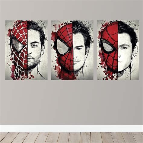 Kit Quadros Decorativos Homem Aranha Aranhaverso Multiverso Spiderman