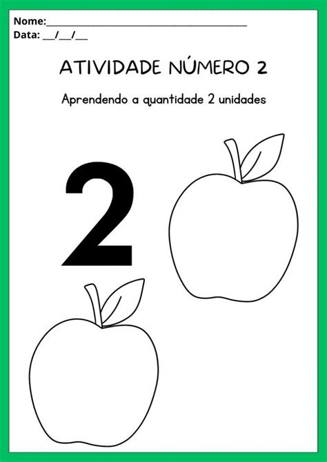 Atividades Com O Numeral 2 Educacao Infantil
