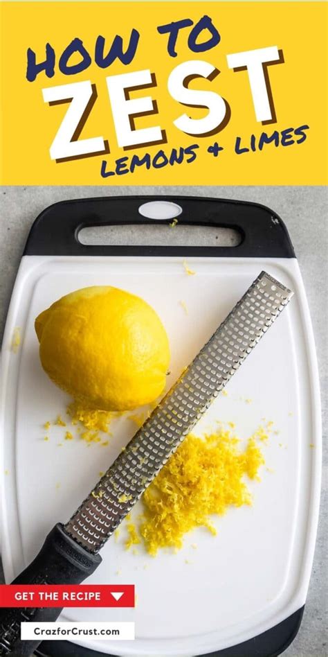 Learn How To Zest A Lemon Easily Crazy For Crust