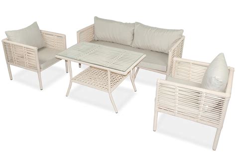 Set Gradina Terasa 4 Piese My Interior New York Rattan Aluminiu