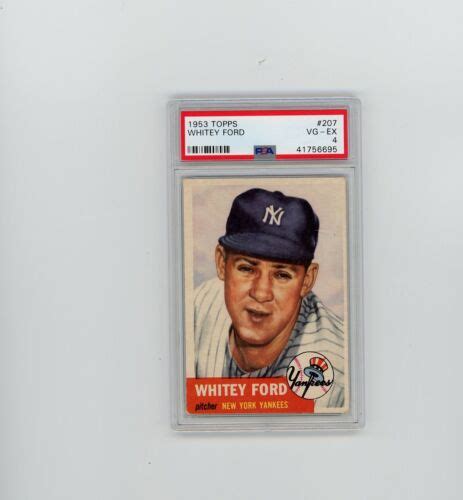 Topps Baseball Psa Whitey Ford Ebay