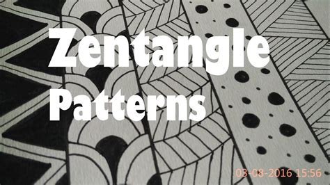 Easy Zentangle Pattern Sheet