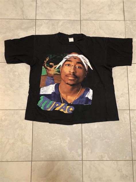 Rare Vintage 90s 2pac Tupac Rap Tee T Shirt Gem