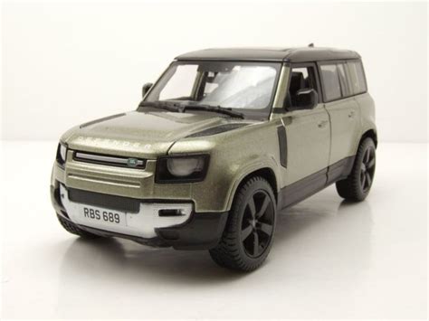 Modellauto Land Rover Defender Gr N Metallic Bburago Bei Mo