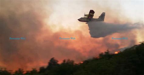 Vasto Incendio Su Monte Radicino Frosinone Web