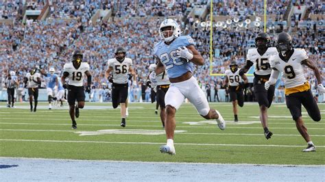 Unc Football Hampton Tar Heels Outrun App State In Ot Youtube