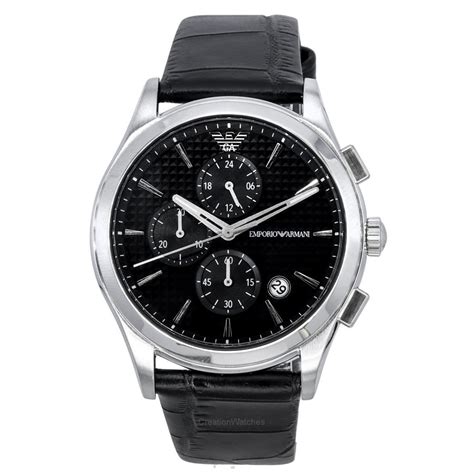 Emporio Armani Paolo Chronograph Black Dial Quartz AR11530 Men's Watch