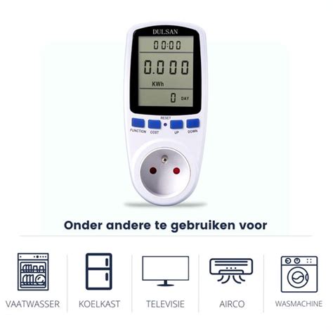 Dulsan Energiemeter Belgie Verbruiksmeter Energiekostenmeter Kwh