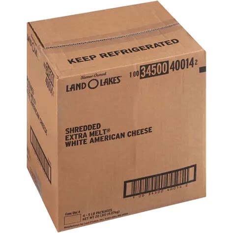 Land O Lakes Extra Melt Shredded American Cheese White Land O