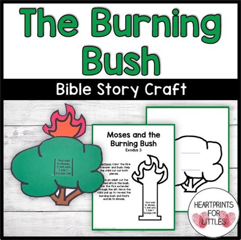 Moses And The Burning Bush Bible Craft For Kids Sunday School Craft