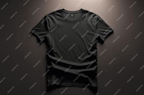 Premium PSD | Black shirt mockup template psd