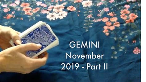 Gemini November 2019 Tarotscope 2nd Half YouTube