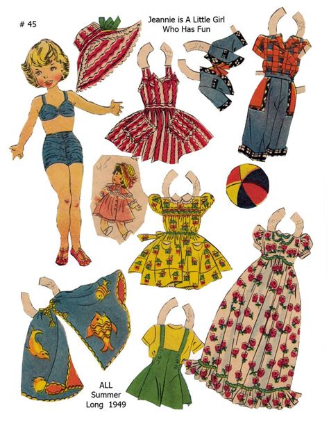 Vintage Paper Dolls Printable Collection