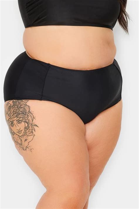 Plus Size Black Tummy Control Bikini Brief Yours Clothing