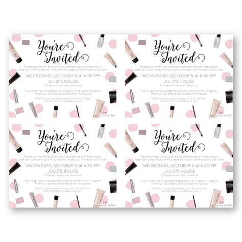 Mary Kay Party Invitation Templates Mickey Mouse Invitations Templates