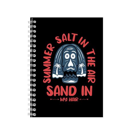 Summer Salt In The Air Notebook Summer Gift Idea A Notepad Shop