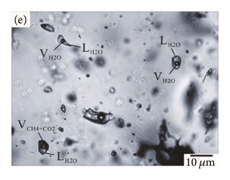 Photomicrographs Of Fluid Inclusions In Stages 1 3 Quartz And Fluorite