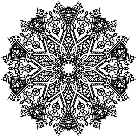 black mandala  stock photo public domain pictures