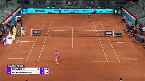 Iga Swiatek Vs Ekaterina Alexandrova Highlights WTA Mutua Madrid