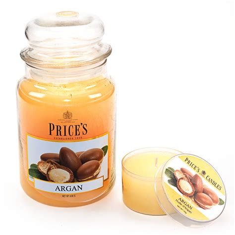 PRICES CANDLES Duftkerzen Set Argan 630g 100g 0325091