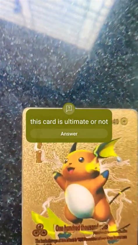 Biggest Form Of Raichu Golden Pokemon Card Ultimate HP Pokemon Card