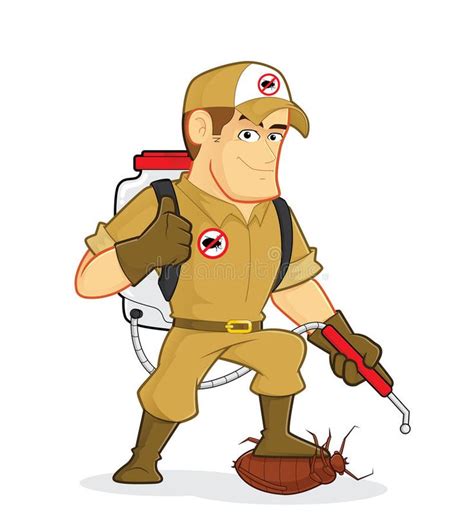 Exterminator Or Pest Control Clipart Picture Of An Exterminator Or