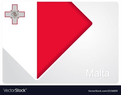 Maltese flag design background Royalty Free Vector Image