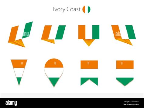 Ivory Coast National Flag Collection Eight Versions Of Ivory Coast