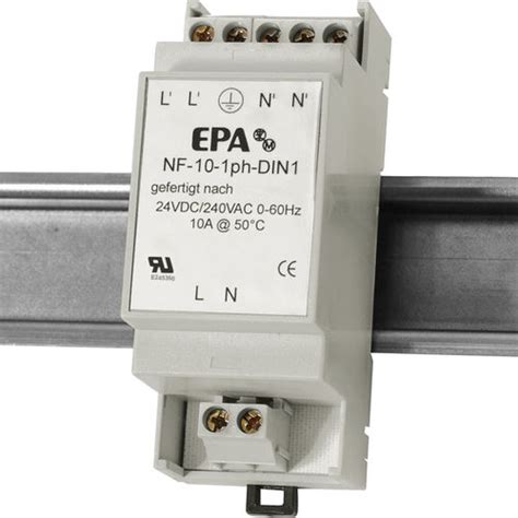 High Pass Electronic Filter NF 1ph DIN1 EPA GmbH Passive RFI